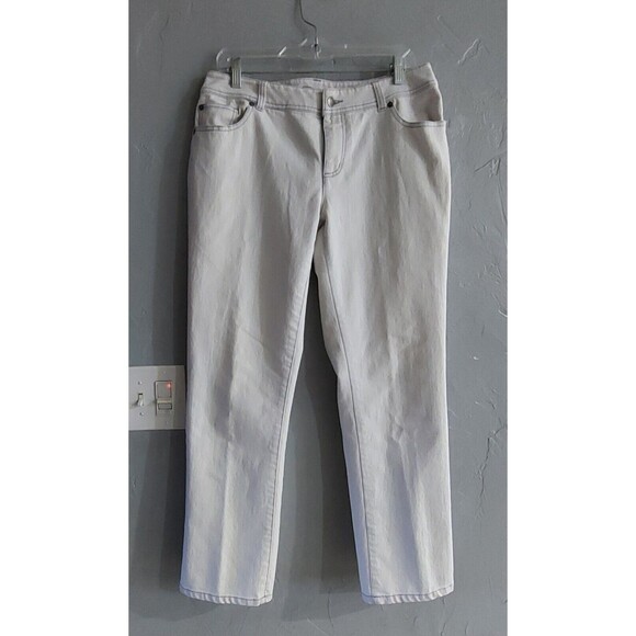 Chico's Pants Jeans Women Size 0,Pockers, 30 Inch Waist, 27 Inseam, Straingh Leg - Picture 1 of 8